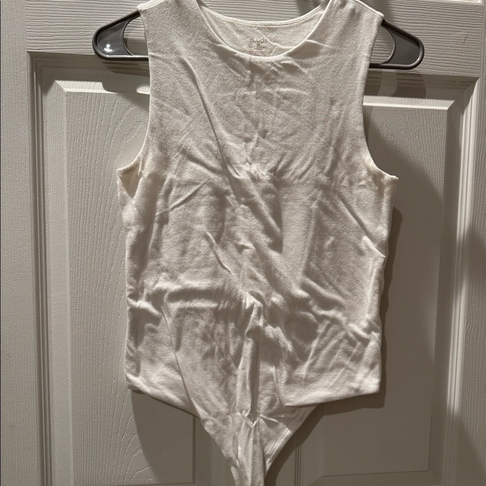 Women’s White M Nuuds Bodysuit
